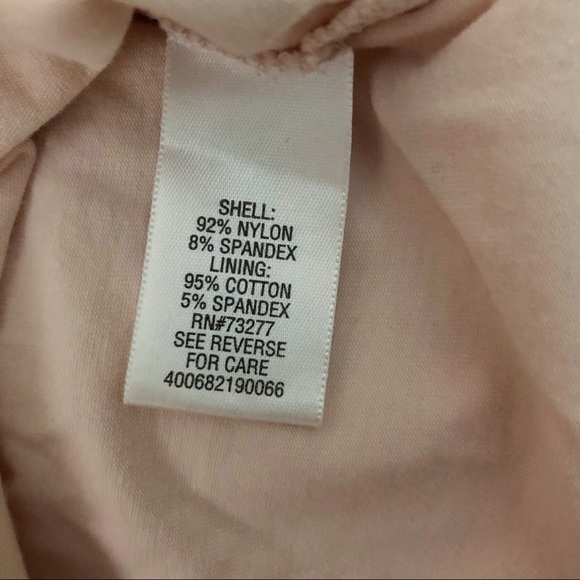 Candie’s Light Pink Cross V-neck Lace Long Sleeve - Picture 6 of 6